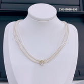 Four-Leaf Clover Bead Necklace