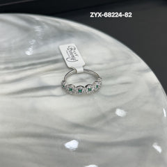 Emerald Diamond Halo Ring