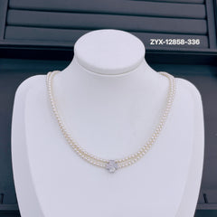 Four-Leaf Clover Bead Necklace