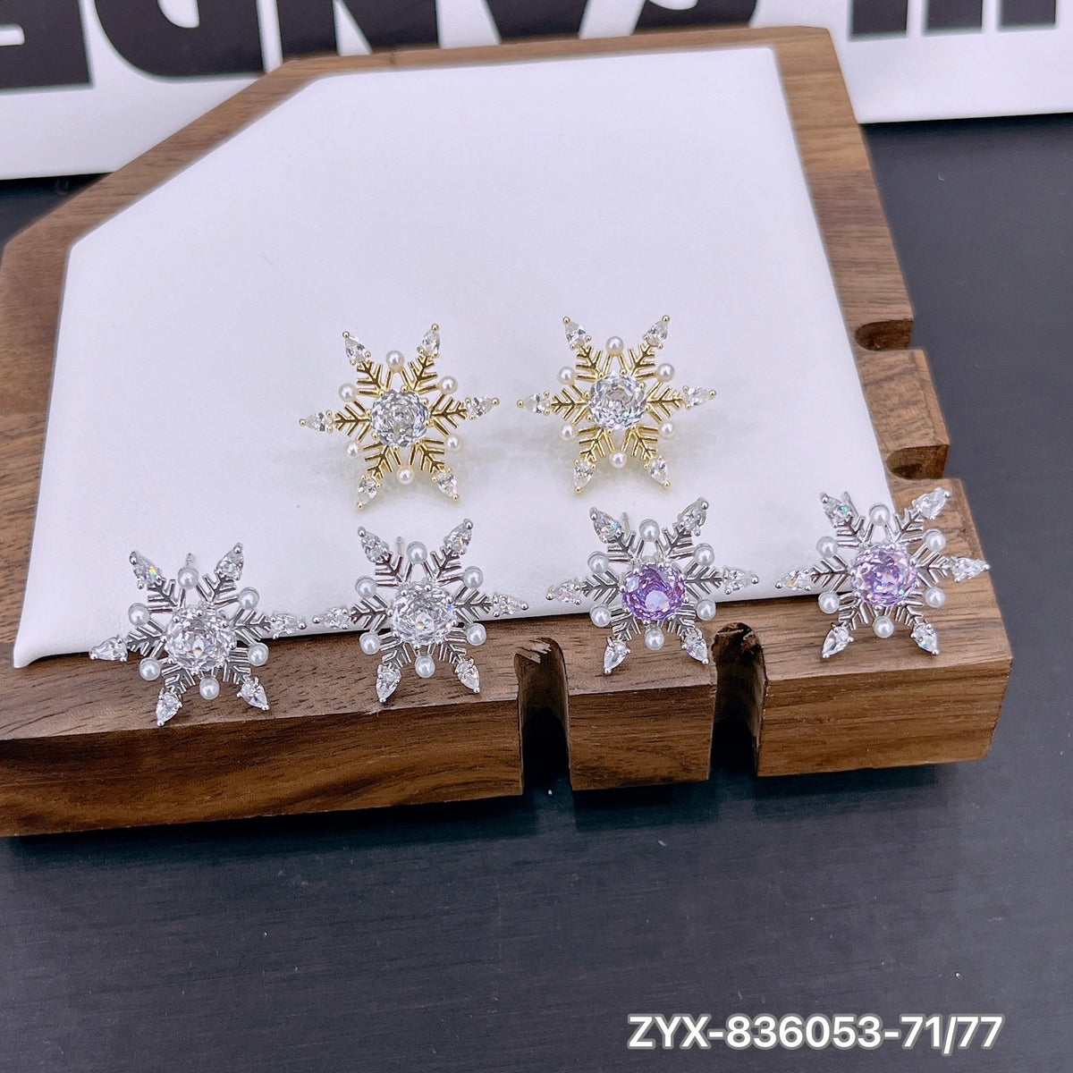Hexagram Star Crystal Earrings