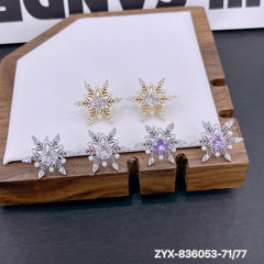 Hexagram Star Crystal Earrings