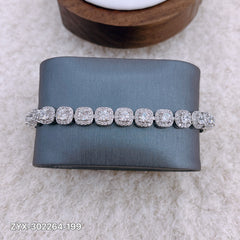 Square Cut Sparkling Bracelet