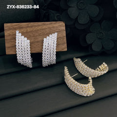 Luxe Multi-Row Pave Hoops