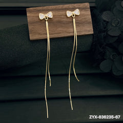 Butterfly Bow Tassel Earrings