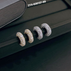 Pavé Crystal Huggie Earrings