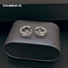 Starburst Crystal Cluster Double-Huggie Earrings