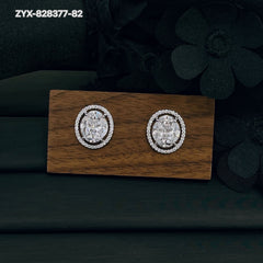 Waltz Full Rhinestone Edged Earrings